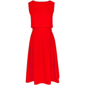 Textil Ženy Krátké šaty Makover Dámské společenské šaty Krzys K005 červená Červená