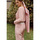 Textil Ženy Kalhoty Makover Dámské elegantní kalhoty Set K035 růžová Růžová