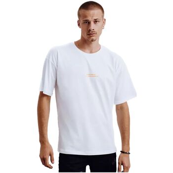 Textil Muži Trička s krátkým rukávem D Street Pánské tričko s potiskem Delsh bílá Bílá