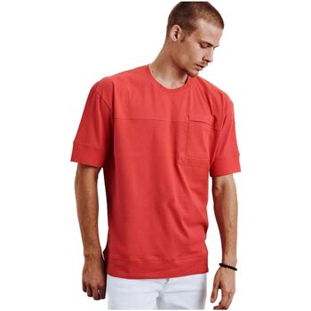 Textil Muži Trička s krátkým rukávem D Street Pánské tričko Lam červená Červená