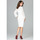Textil Ženy Krátké šaty Lenitif Dámské společenské šaty Dyka K494 bílá Bílá