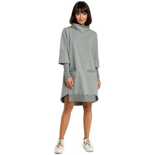 Textil Ženy Krátké šaty Bewear Dámské mini šaty Yulara B089 šedá Šedá