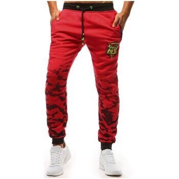 D Street Kalhoty Pánské tepláky Sondre červená - ruznobarevne