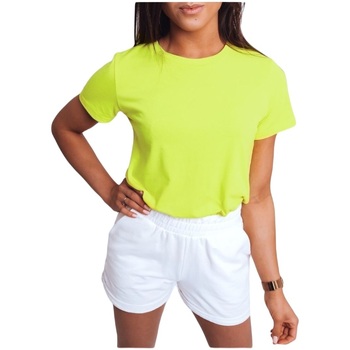 Textil Ženy Trička & Pola D Street Dámské tričko s krátkým rukávem Mayla II světle zelená Zelená