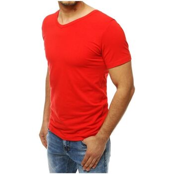 Textil Muži Trička s krátkým rukávem D Street Pánské tričko Ismail červená Červená
