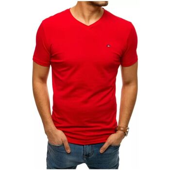 Textil Muži Trička s krátkým rukávem D Street Pánské tričko Fabricius červená Červená