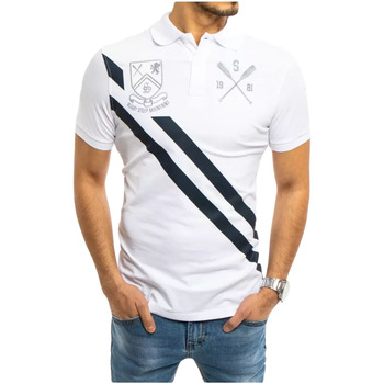 Textil Muži Trička & Pola D Street Pánské polo tričko Donalda bílá Bílá