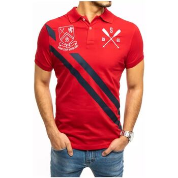 Textil Muži Trička & Pola D Street Pánské polo tričko Eilwen červená Červená