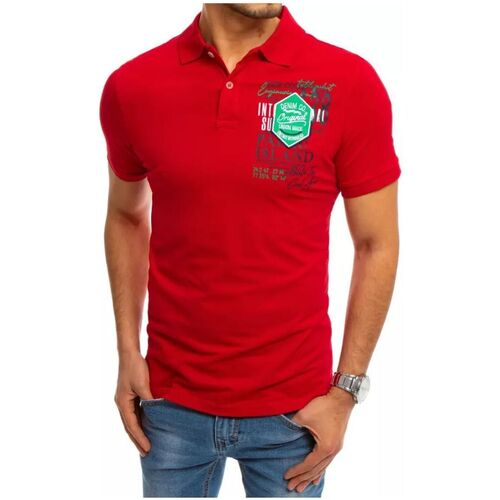 Textil Muži Trička & Pola D Street Pánské polo tričko s potiskem Halimatu červená Červená