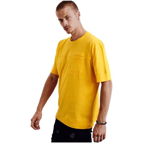 Textil Muži Trička s krátkým rukávem D Street Pánské tričko Nogu žlutá Žlutá
