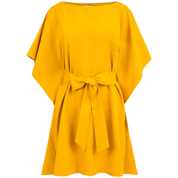 Textil Ženy Krátké šaty Numoco Dámské šaty s motýly Sofia medová Žlutá