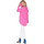 Textil Ženy Svetry Peekaboo Dámský volný oversize svetr s výstřihem do V Ercsi Růžová