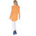 Textil Ženy Svetry Peekaboo Dámský volný oversize svetr s výstřihem do V Ercsi Oranžová