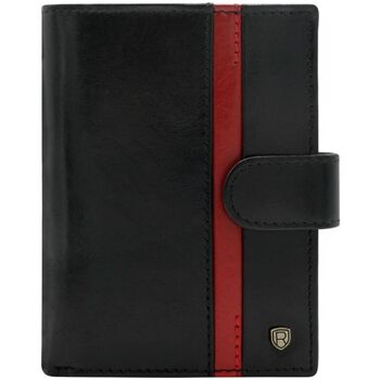 Rovicky Pánská kožená peněženka Biharke černá, červená Černá