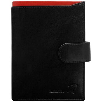 Ronaldo Peněženky Pánská kožená peněženka Nagyhalász černá, červená - ruznobarevne