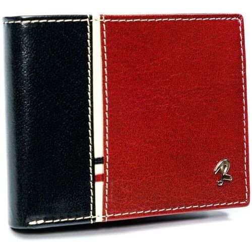 Taška Muži Peněženky Rovicky Pánská kožená peněženka zabezpečena technologií RFID Černá/Červená