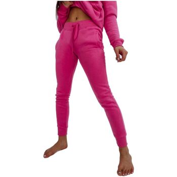 Textil Ženy Teplákové kalhoty D Street Dámské tepláky Fits tmavě růžová Růžová