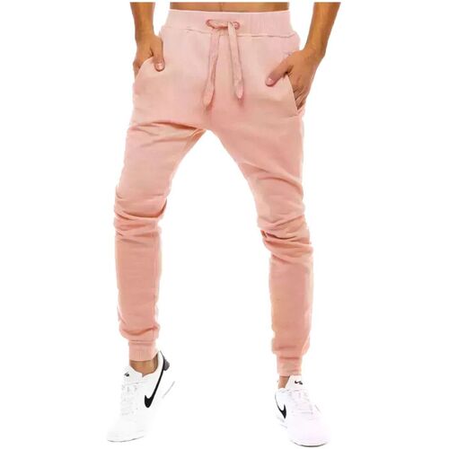 Textil Muži Teplákové kalhoty D Street Pánské tepláky Olure růžová Růžová