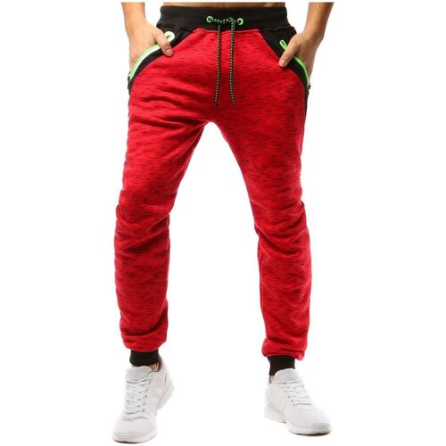 Textil Muži Teplákové kalhoty D Street Pánské tepláky Airoza červená Červená