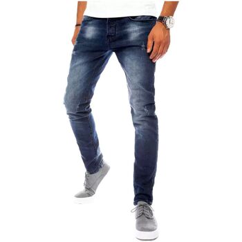 D Street Pánské džínové kalhoty Hane tmavě modrá Modrá