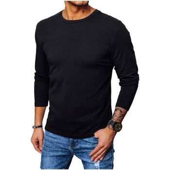 Textil Muži Trička s krátkým rukávem D Street Pánské tričko s dlouhým rukávem Nyandak černá Černá