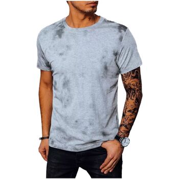 Textil Muži Trička s krátkým rukávem D Street Pánské tričko s krátkým rukávem Rue tmavě šedá Šedá