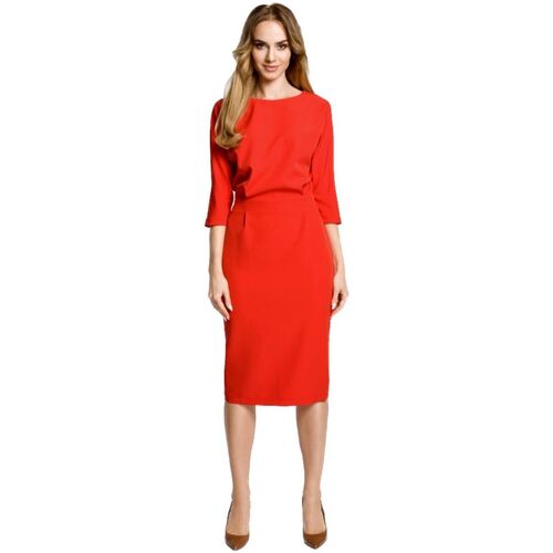 Textil Ženy Krátké šaty Made Of Emotion Dámské midi šaty Palden M360 červená Červená