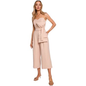 Textil Ženy Overaly / Kalhoty s laclem Bewear Dámský overal Rinel M571 béžová Béžová