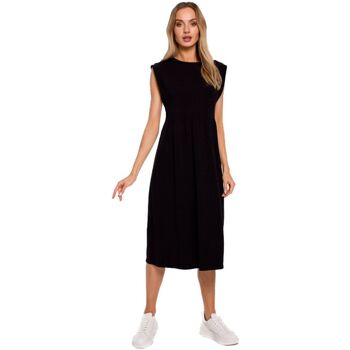 Textil Ženy Krátké šaty Made Of Emotion Dámské midi šaty Gyonihn M581 černá Černá