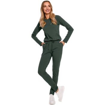 Textil Ženy Overaly / Kalhoty s laclem Made Of Emotion Dámský overal Sonam M583 vojenská zelená Zelená