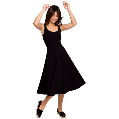 Textil Ženy Krátké šaty Bewear Dámské midi šaty Zoltosteon B218 černá Černá