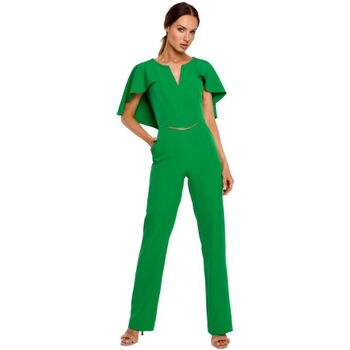 Textil Ženy Overaly / Kalhoty s laclem Made Of Emotion Dámský overal Ono M670 zelená Zelená