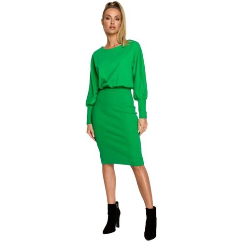 Textil Ženy Krátké šaty Made Of Emotion Dámské midi šaty Yangdon M690 zelená Zelená