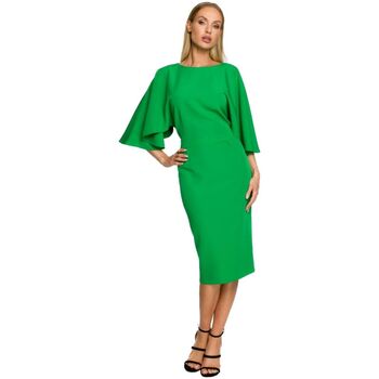 Made Of Emotion Krátké šaty Dámské midi šaty Suh M700 zelená - Zelená
