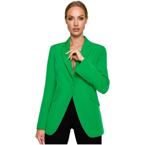 Textil Ženy Saka / Blejzry Made Of Emotion Dámský blejzr Lorri M701 zelená Zelená