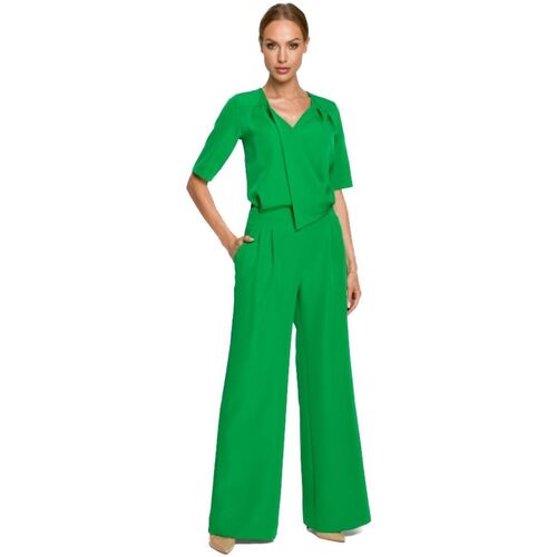 Textil Ženy Overaly / Kalhoty s laclem Made Of Emotion Dámský overal Choedon M703 zelená Zelená