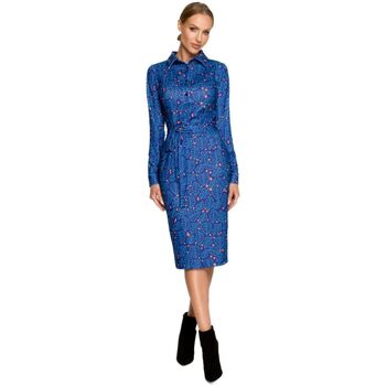 Textil Ženy Krátké šaty Made Of Emotion Dámské vzorované šaty Lu M706 modrá Modrá