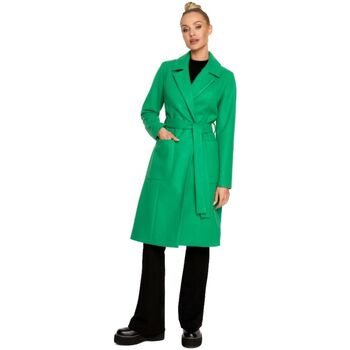 Bewear Kabáty Dámský fleecový kabát Nilon M708 zelená - Zelená