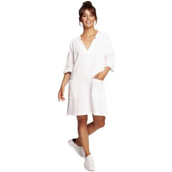 Textil Ženy Krátké šaty Bewear Dámské mini šaty Rabyang B233 ecru Bílá