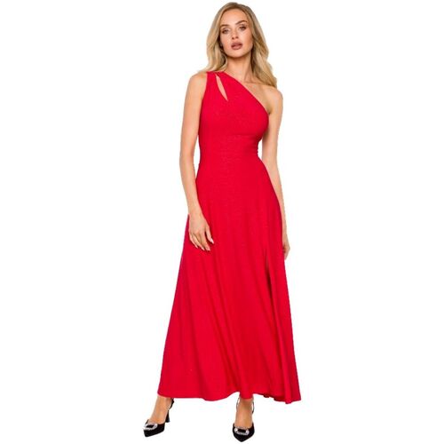 Textil Ženy Krátké šaty Made Of Emotion Dámské maxi šaty Karma M718 červená Červená