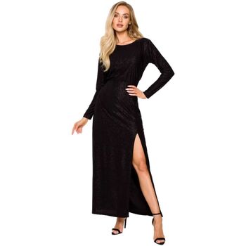 Textil Ženy Krátké šaty Made Of Emotion Dámské maxi šaty Sherab M719 černá Černá