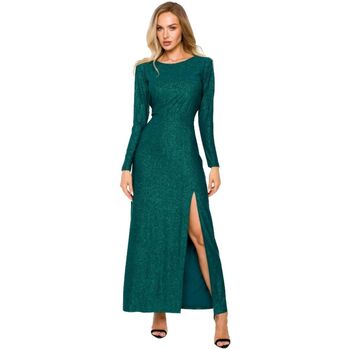 Textil Ženy Krátké šaty Made Of Emotion Dámské maxi šaty Sherab M719 smaragdová Zelená