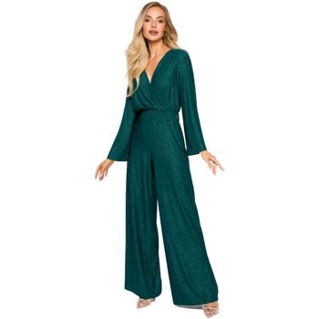 Textil Ženy Overaly / Kalhoty s laclem Made Of Emotion Dámský overal Yangtso M720 smaragdová Zelená