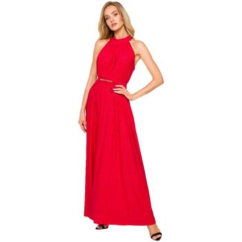 Textil Ženy Krátké šaty Made Of Emotion Dámské maxi šaty Palkyi M721 červená Červená