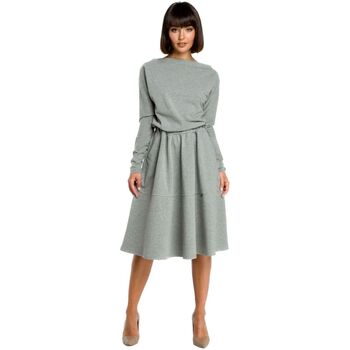Textil Ženy Krátké šaty Bewear Dámské midi šaty Youdon B087 šedá Šedá