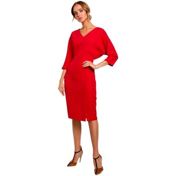Textil Ženy Krátké šaty Made Of Emotion Dámské midi šaty Rigzin M464 červená Červená
