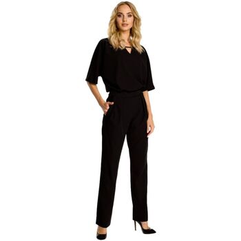 Textil Ženy Overaly / Kalhoty s laclem Made Of Emotion Dámský overal Ihaan M334 černá Černá