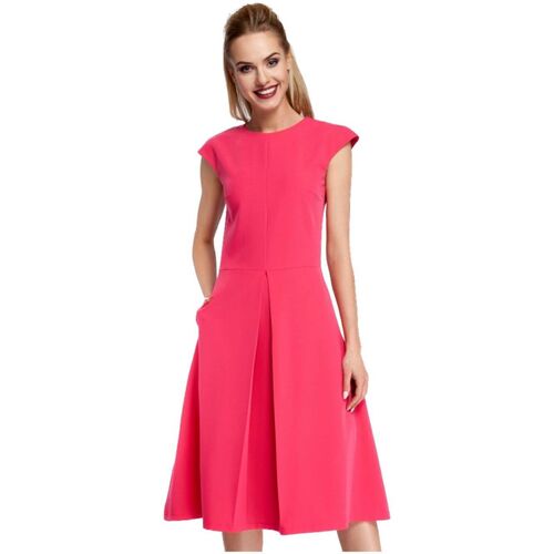 Textil Ženy Krátké šaty Made Of Emotion Dámské společenské šaty Pura M296 růžová Růžová