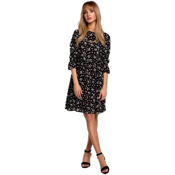 Textil Ženy Krátké šaty Made Of Emotion Dámské květované šaty Nario M521 černá Černá