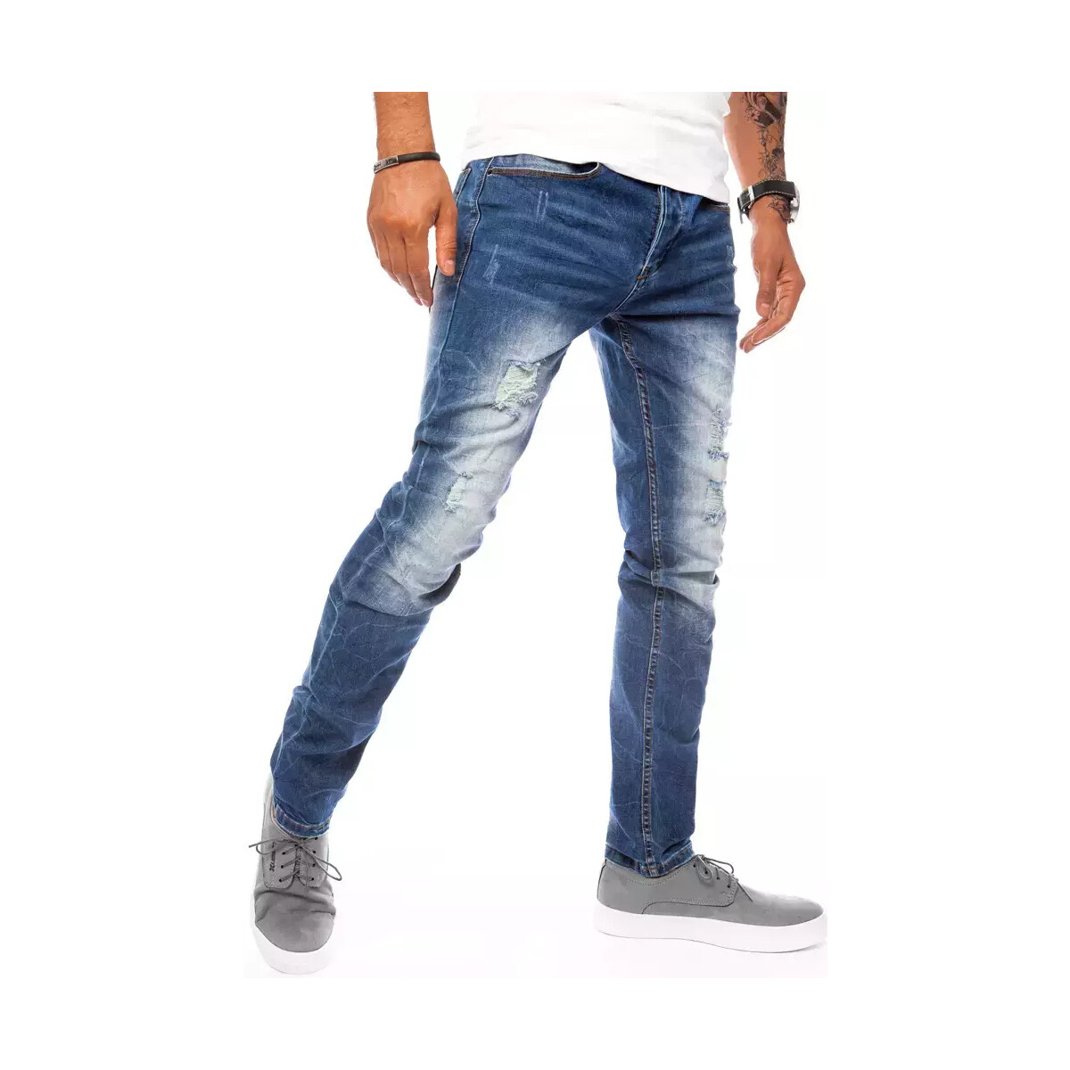 Textil Muži Rifle D Street Pánské džínové kalhoty Sangaa jeansová Modrá